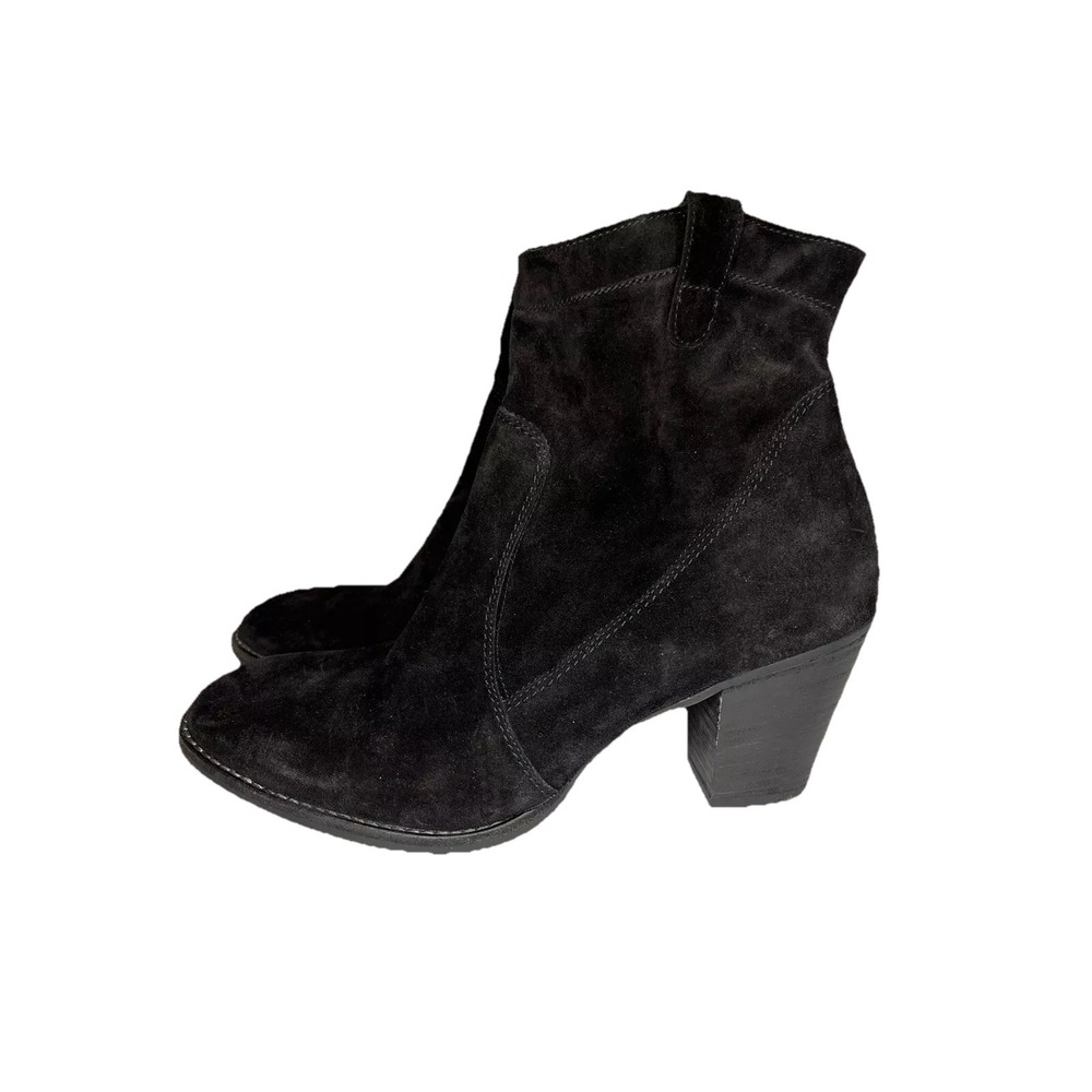 Paul Green‎ Jax Black Suede Ankle Boots Size 7.5